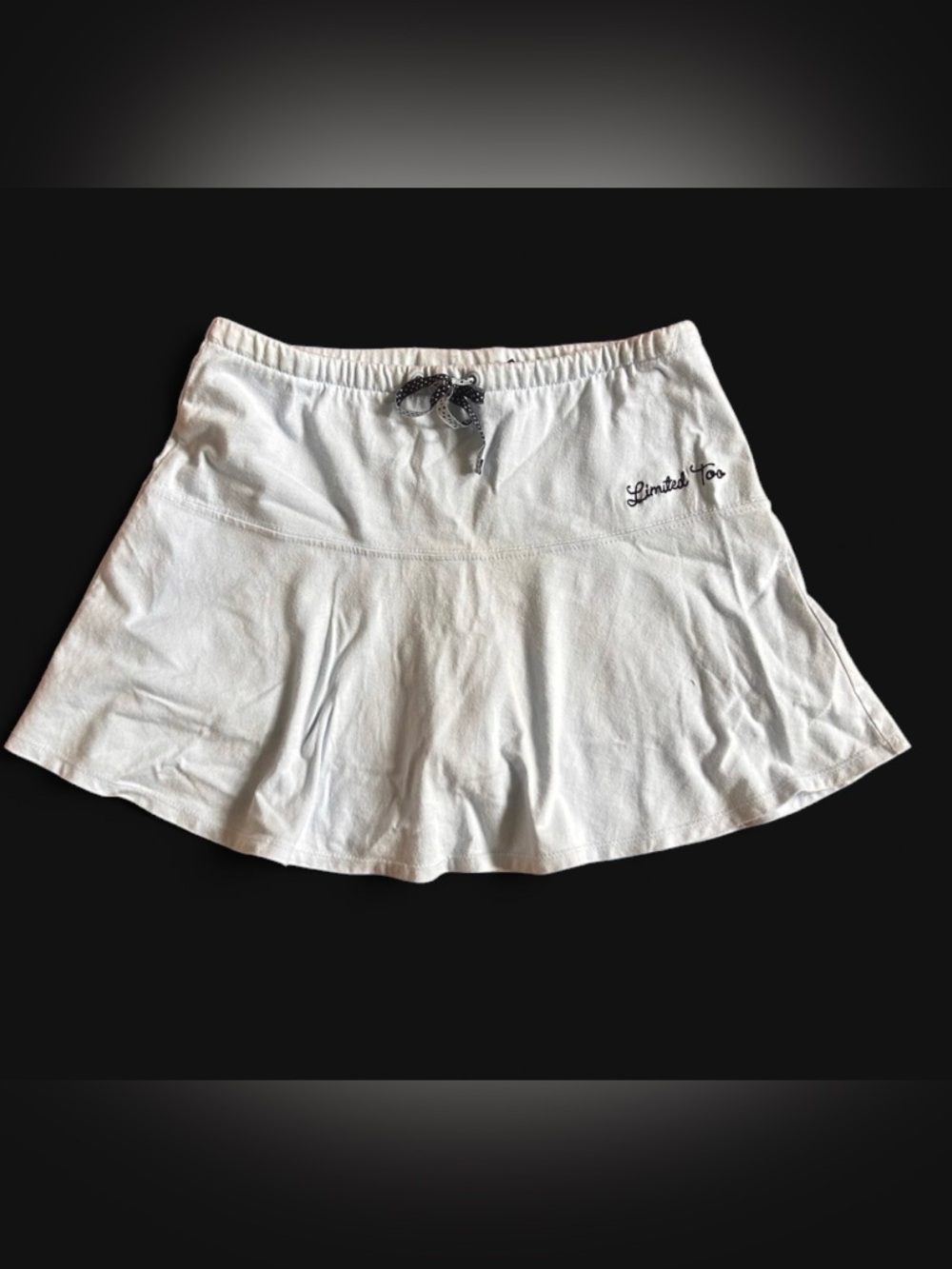 Limited Too White Circle Skirt with Drawstring